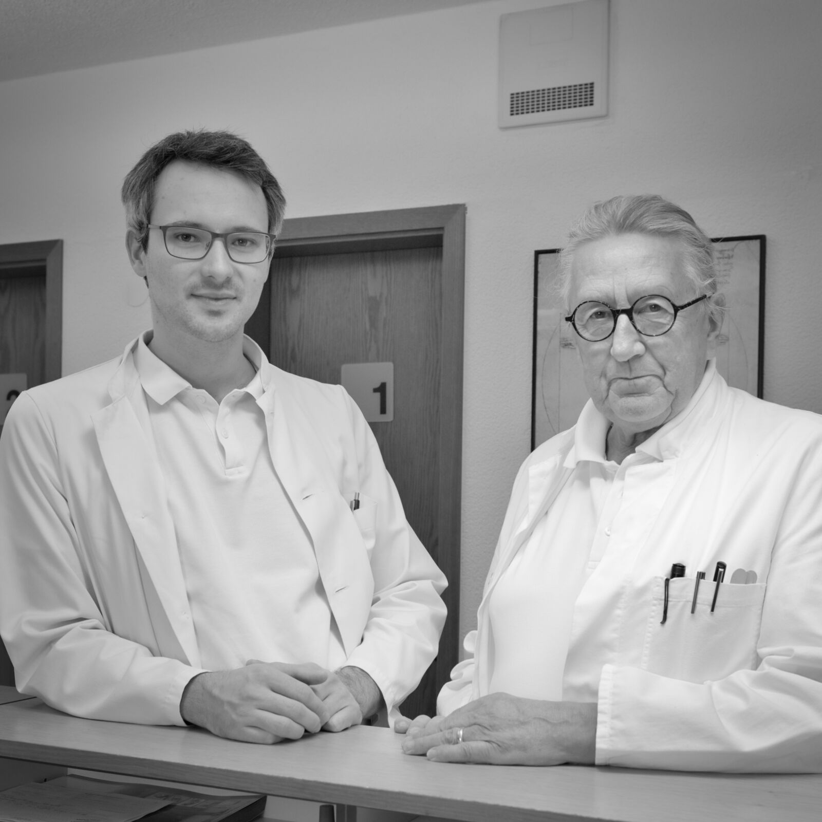 Dr. med. Klaus Dörflinger und Herr Renner